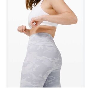 lululemon athletica Gray Camo Women Shorts